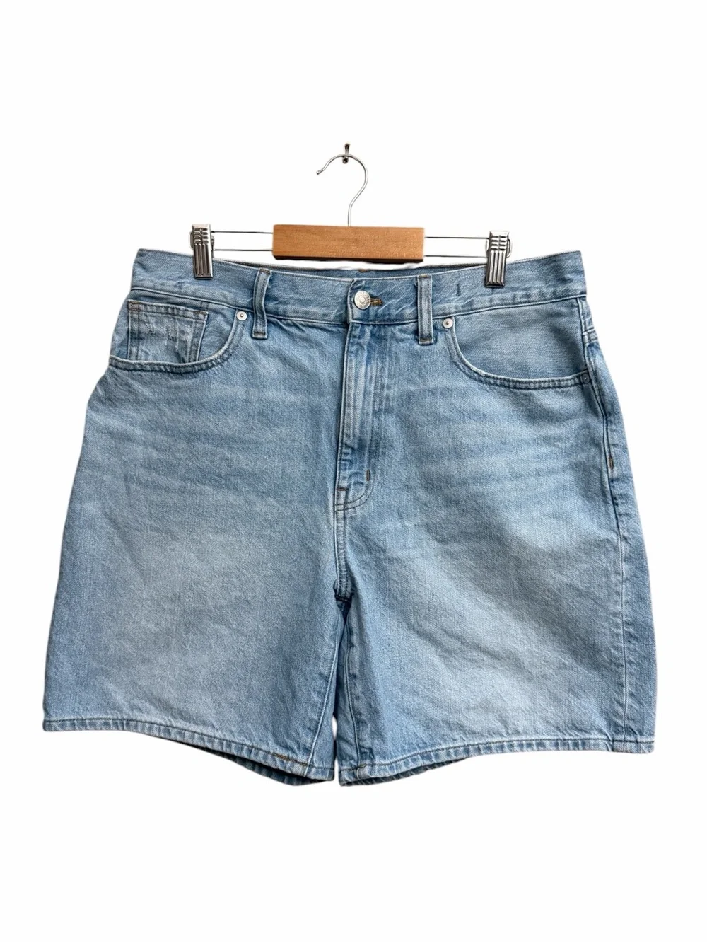 Madewell High-Rise Baggy Jean Shorts